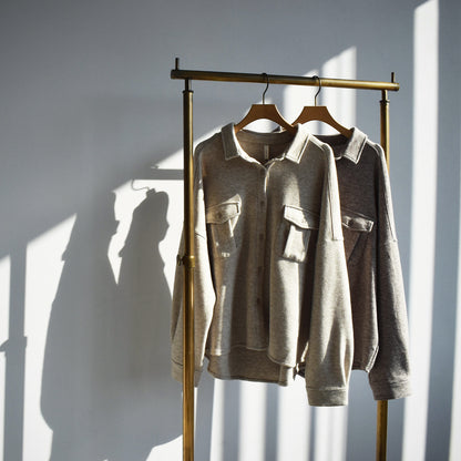 【Lupilien】ダブルフェイスシャツ