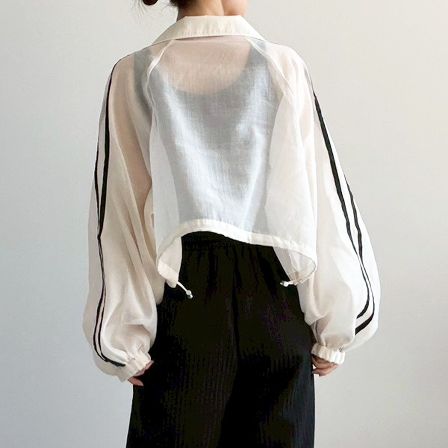 【Fun Fashion Future】シャイニーラインシアーブルゾン