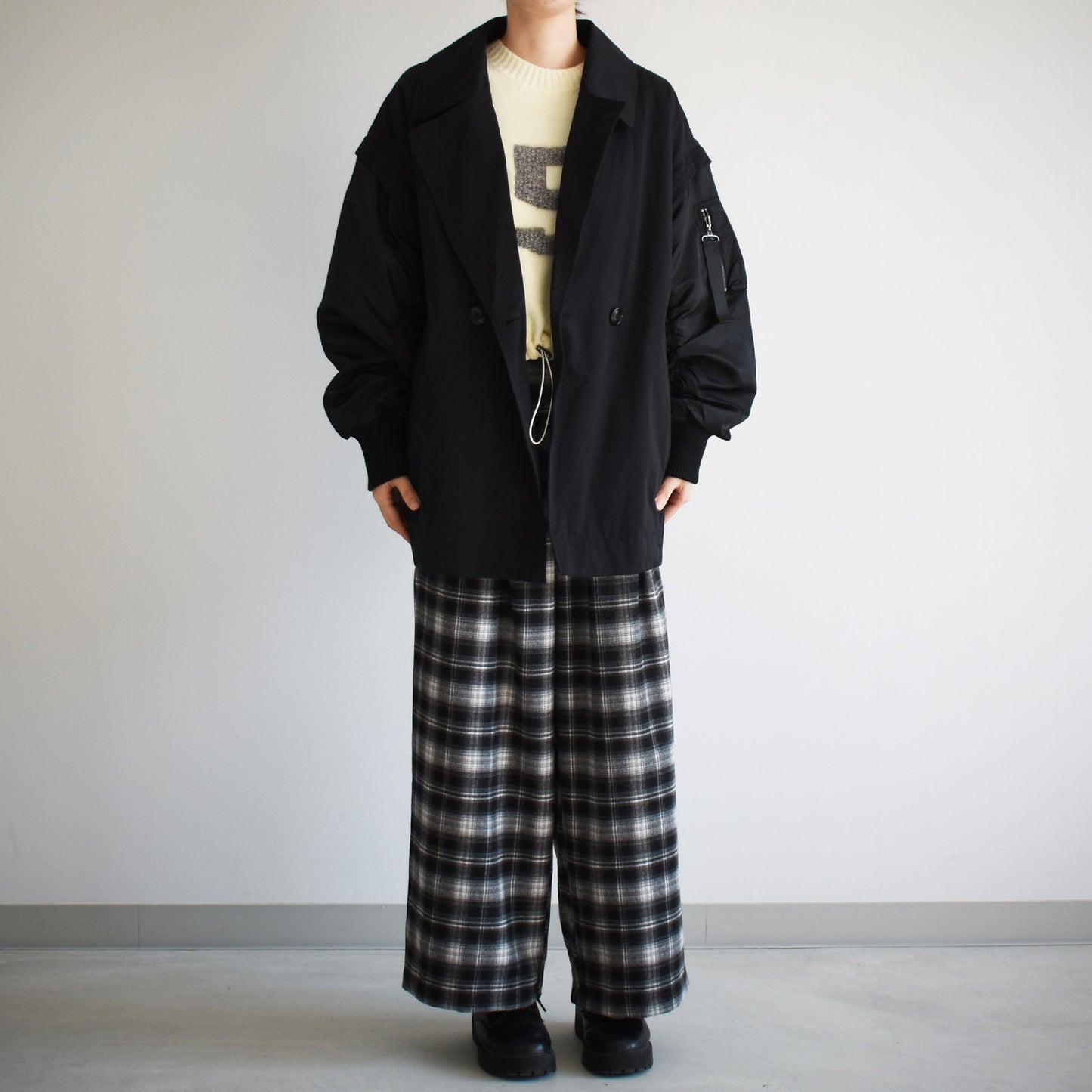 【urban hymns】MA-1スリーブビッグカラーコート