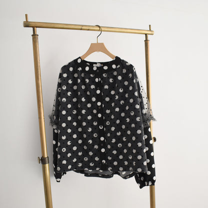 【sandy】レイヤードドルマンブラウス