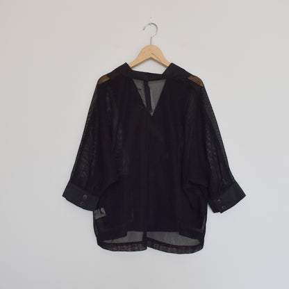 【urban hymns】メッシュ切替ドルマンジャケット
