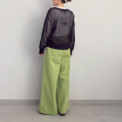 【Zampa Style】2タックイージーワイドパンツ
