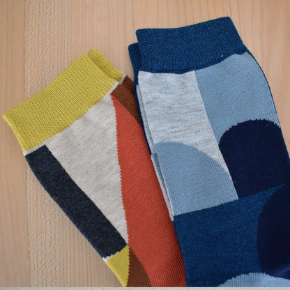 【KIVISDOU】アーク＆ブロッククルーソックス