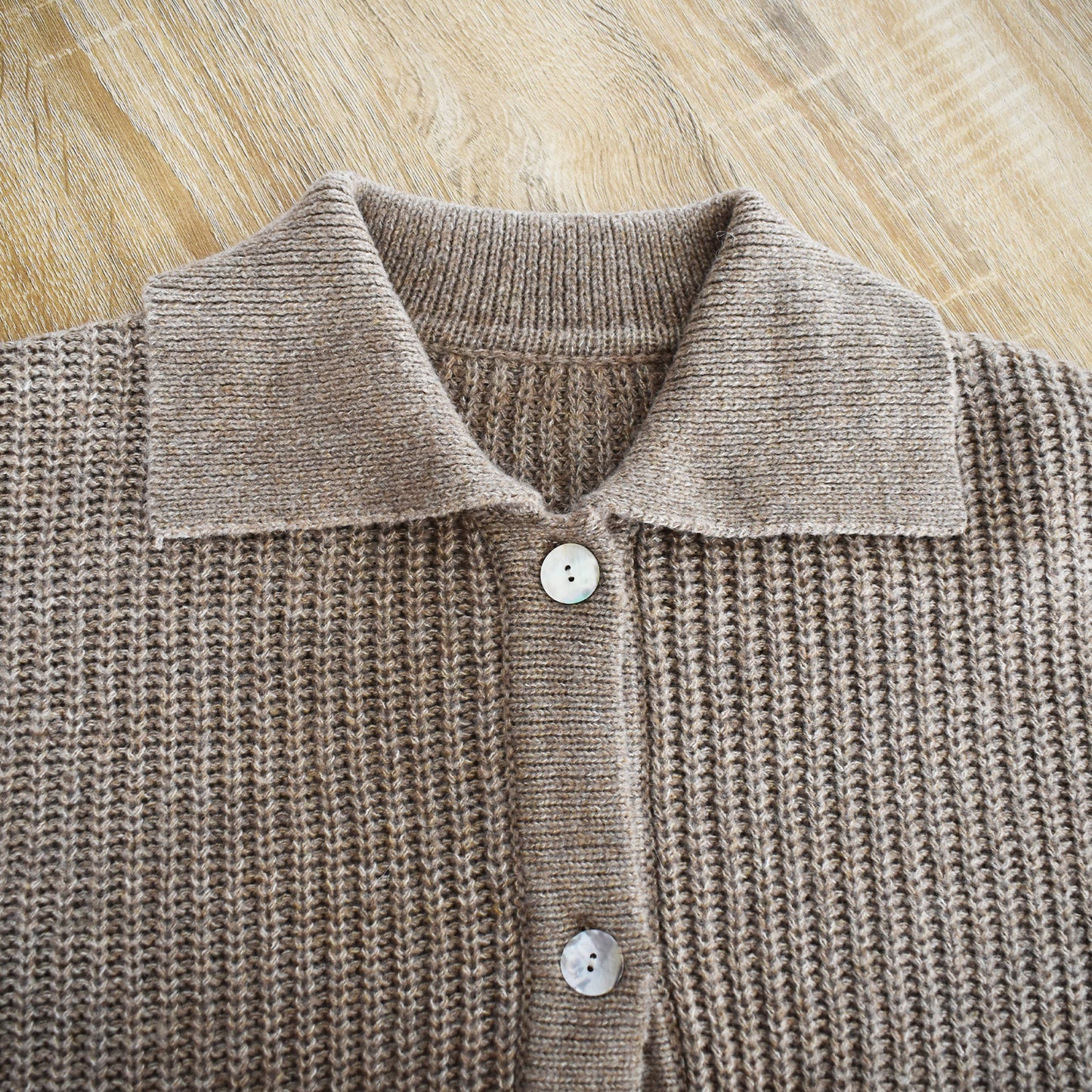 【gleam】衿付きルーズカーデ