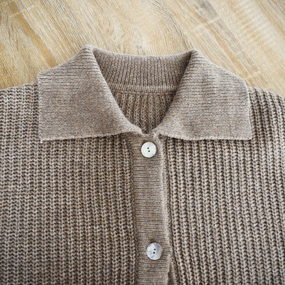 【gleam】衿付きルーズカーデ