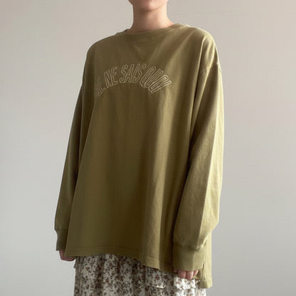 【KAKELA＆TRANQUIL】刺繍ロゴロングBACK刺繍