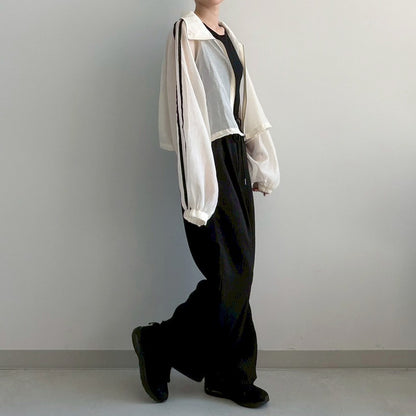 【Fun Fashion Future】シャイニーラインシアーブルゾン