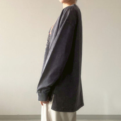 【KAKELA＆TRANQUIL】プリントロングクルー