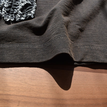 【KAKELA＆TRANQUIL】デニムフリル加工クルー