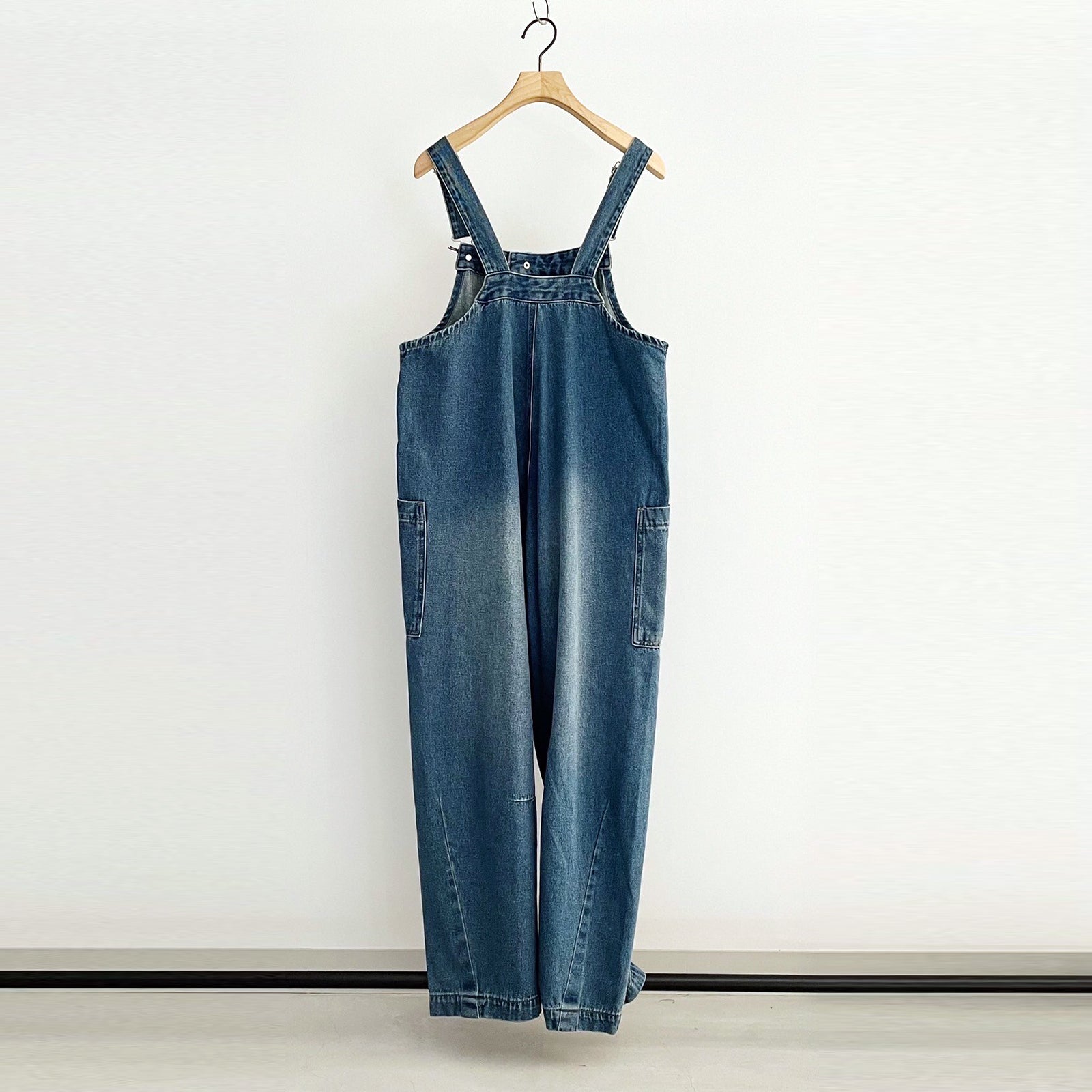 Cotopone]ワイドレッグデニムサロペット – fiLL