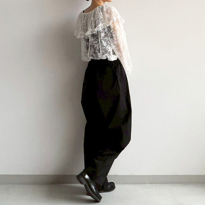 【en haut】レースブラウス