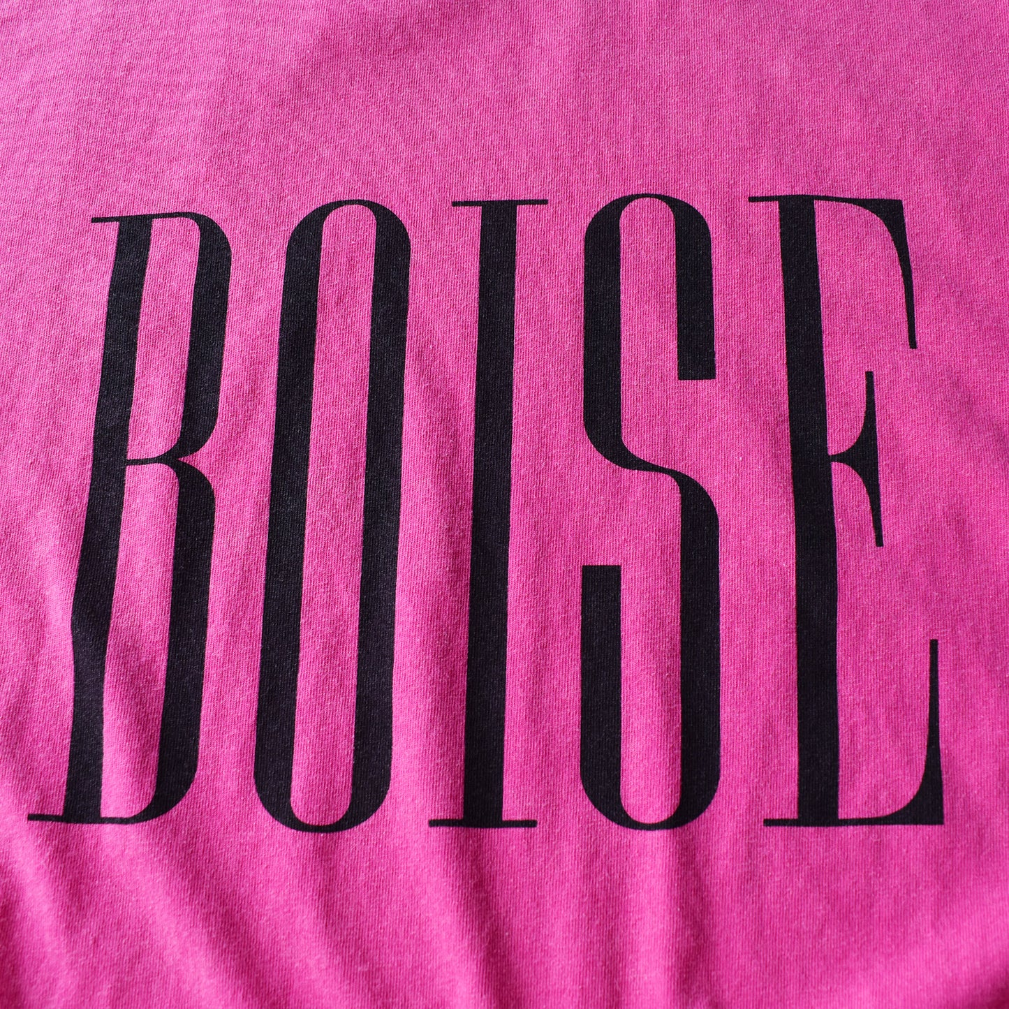 【en haut】天竺編みパウダーBOISEプリントチュニックTシャツ