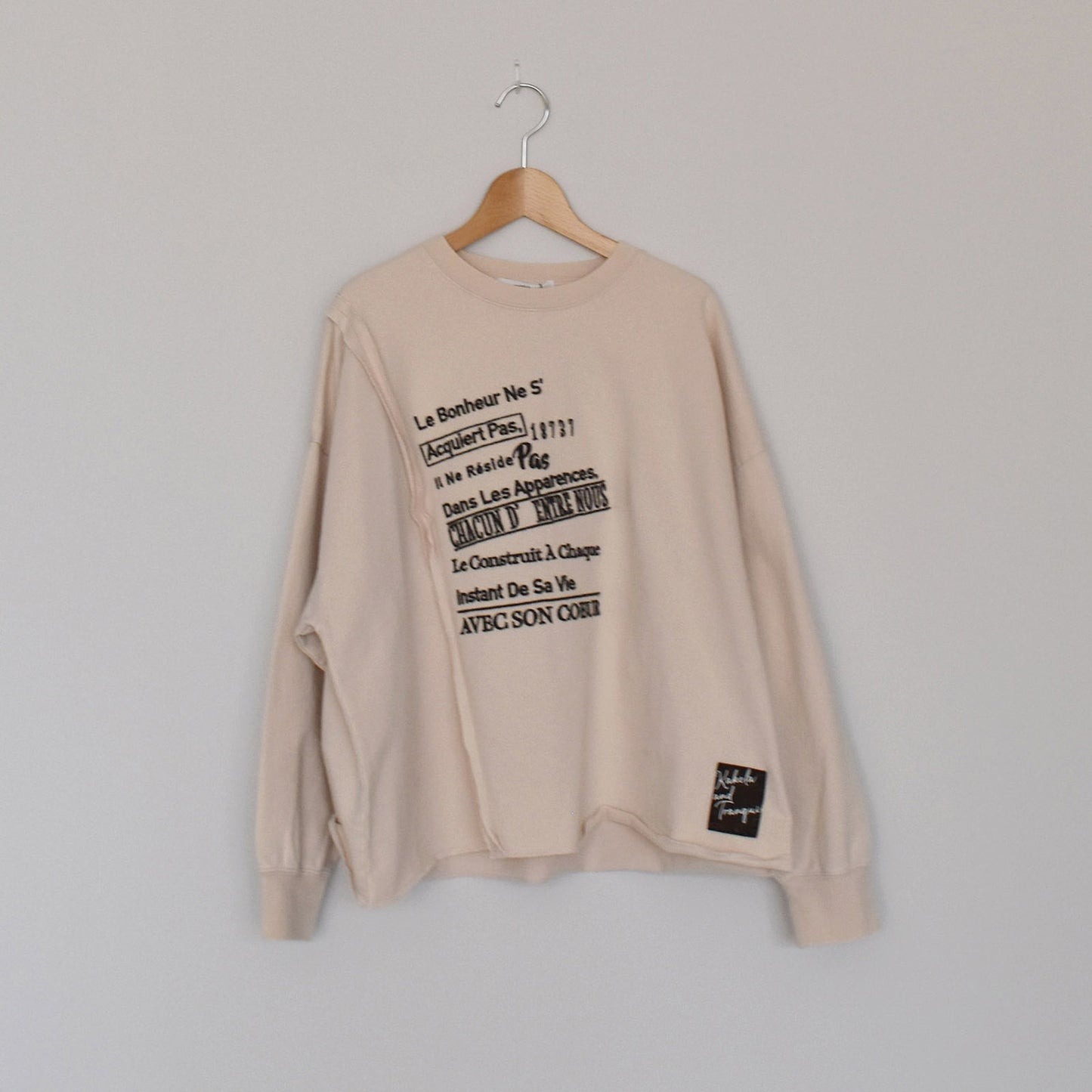 【KAKELA＆TRANQUIL】ワイド刺繍切替ロゴ