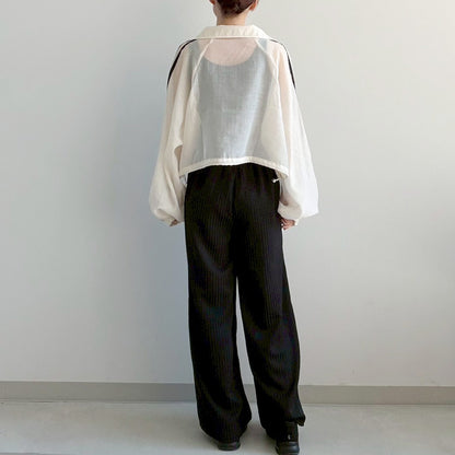 【Fun Fashion Future】シャイニーラインシアーブルゾン