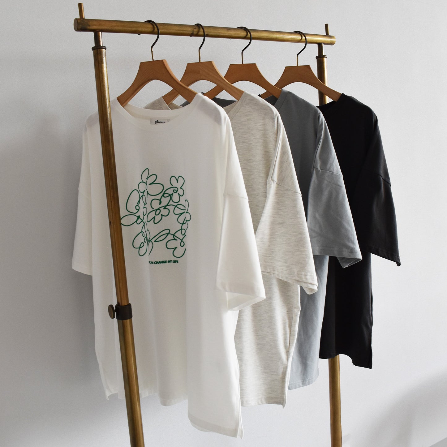 【gleam】花刺繍BIGT