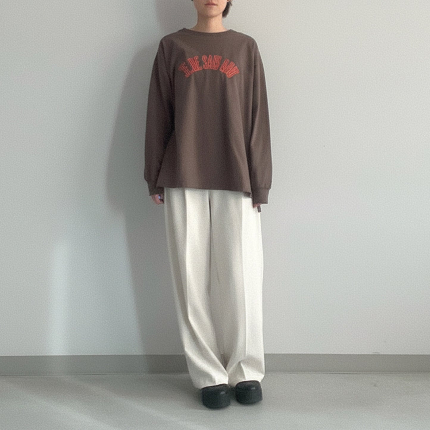 【KAKELA＆TRANQUIL】刺繍ロゴロングBACK刺繍