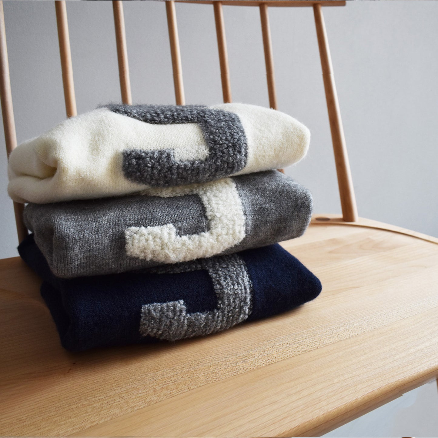 【organic】ジャガードナンバーロゴショートプルオーバー