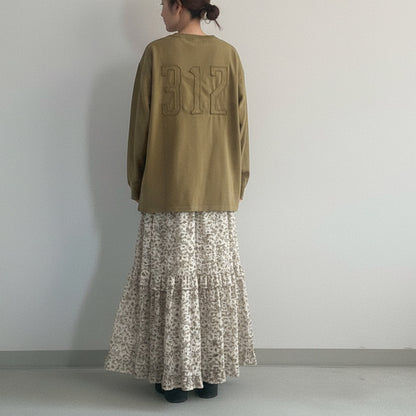 【KAKELA＆TRANQUIL】刺繍ロゴロングBACK刺繍