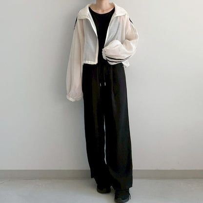 【Fun Fashion Future】シャイニーラインシアーブルゾン