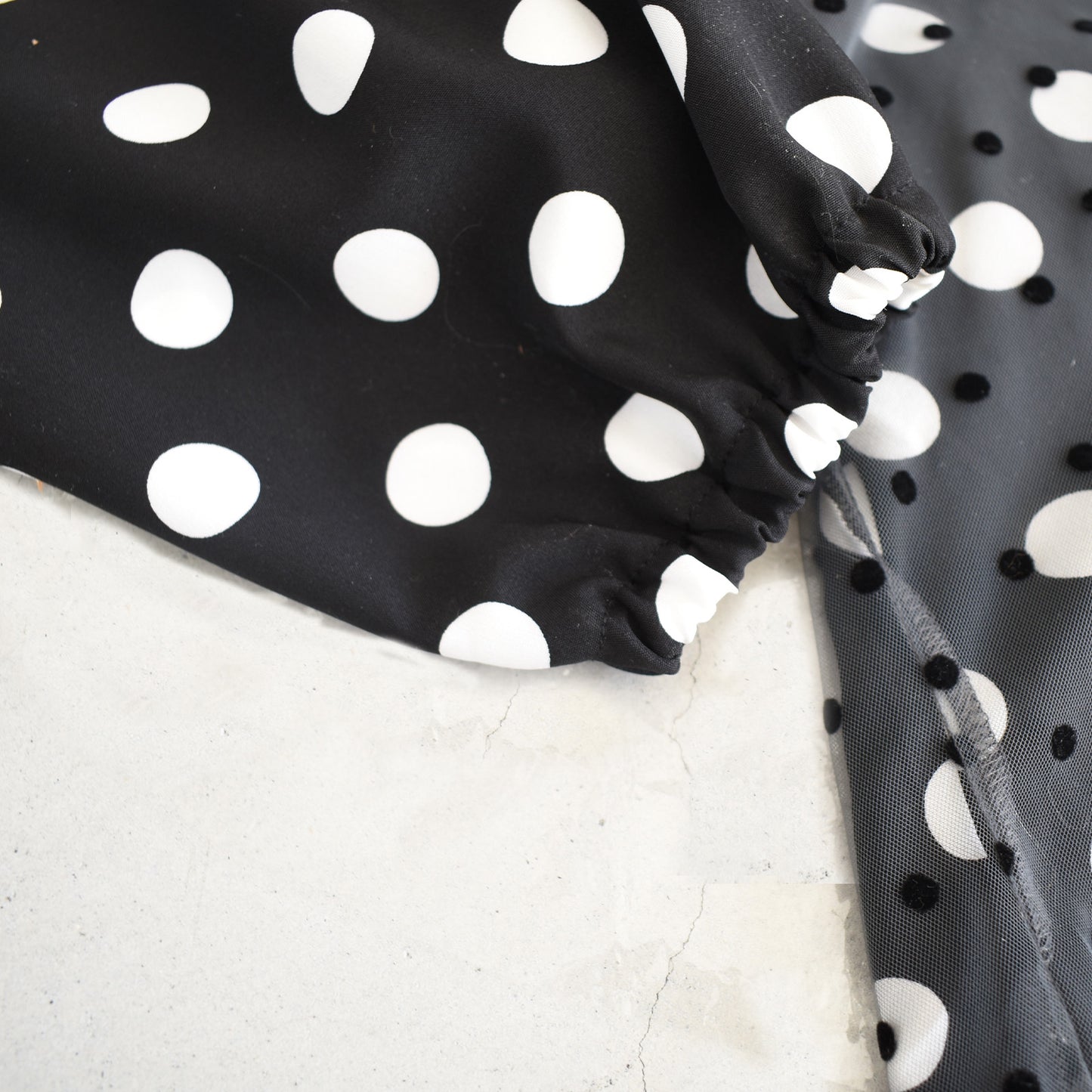 【sandy】レイヤードドルマンブラウス