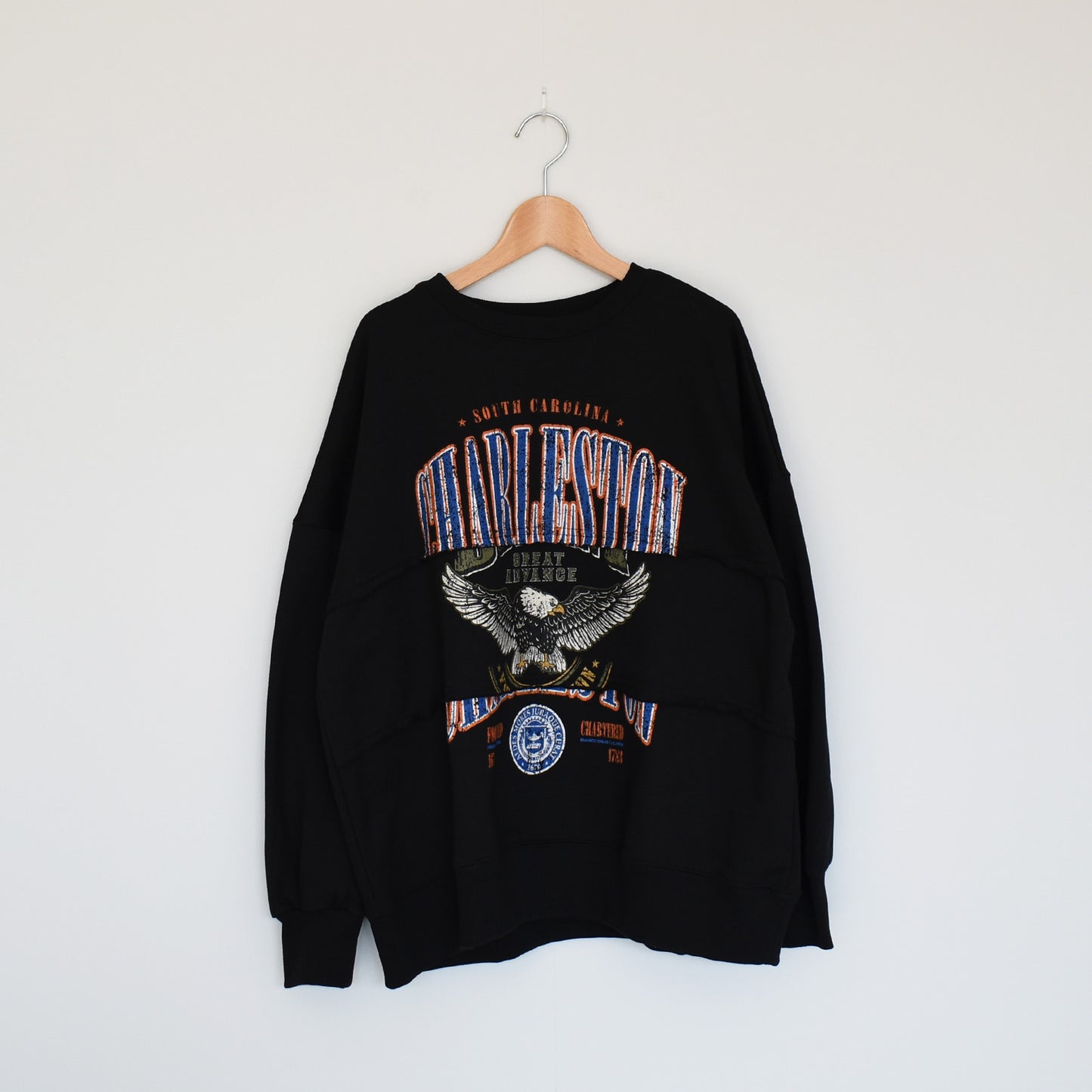 【gleam】イーグルカレッジプリントリメイク風プルオーバー