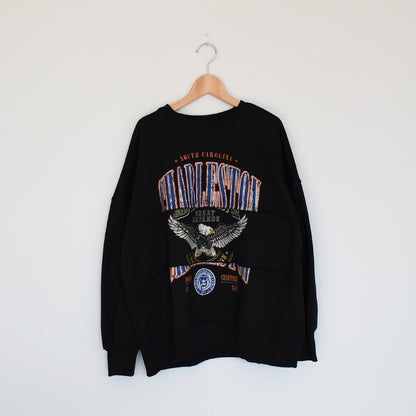 【gleam】イーグルカレッジプリントリメイク風プルオーバー