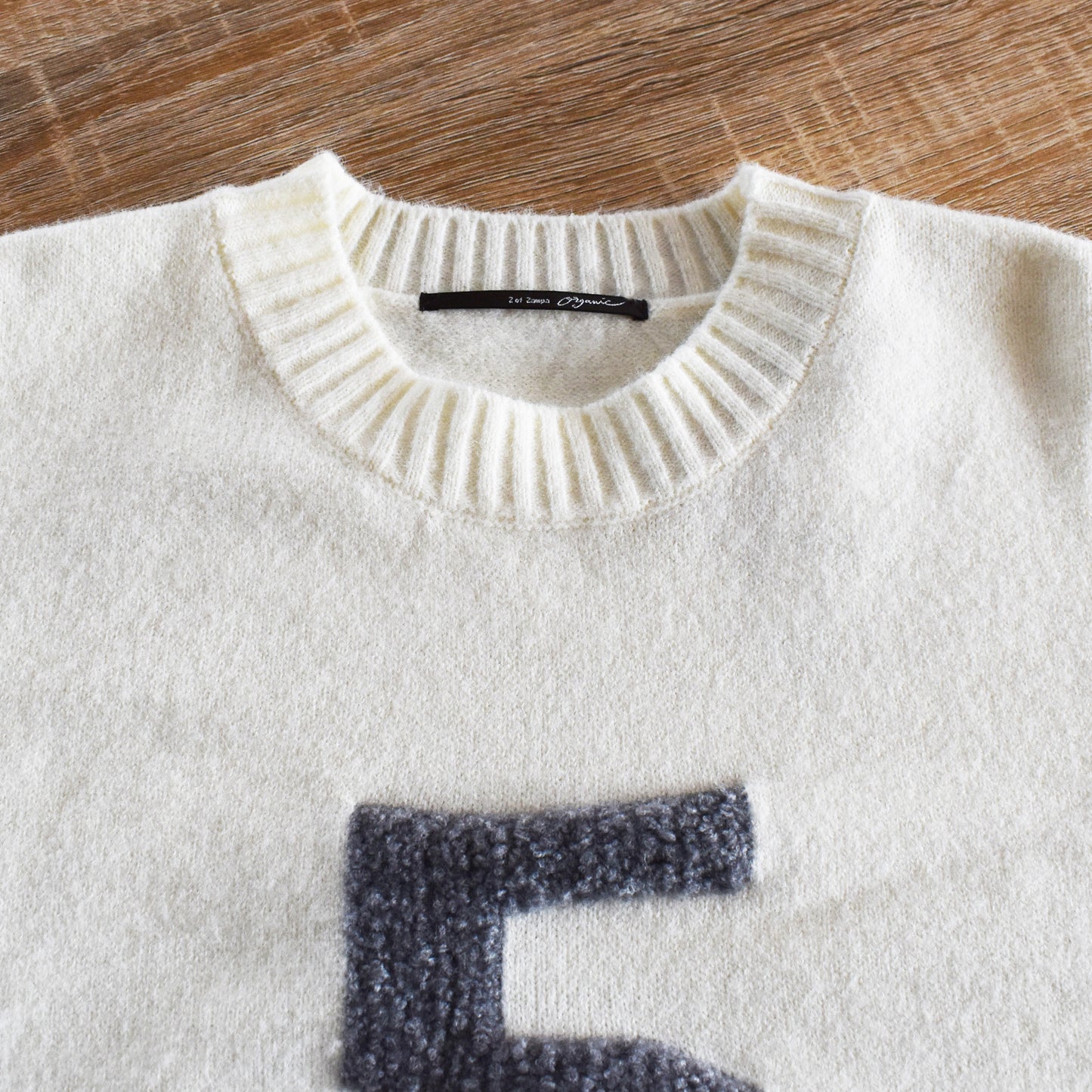 【organic】ジャガードナンバーロゴショートプルオーバー