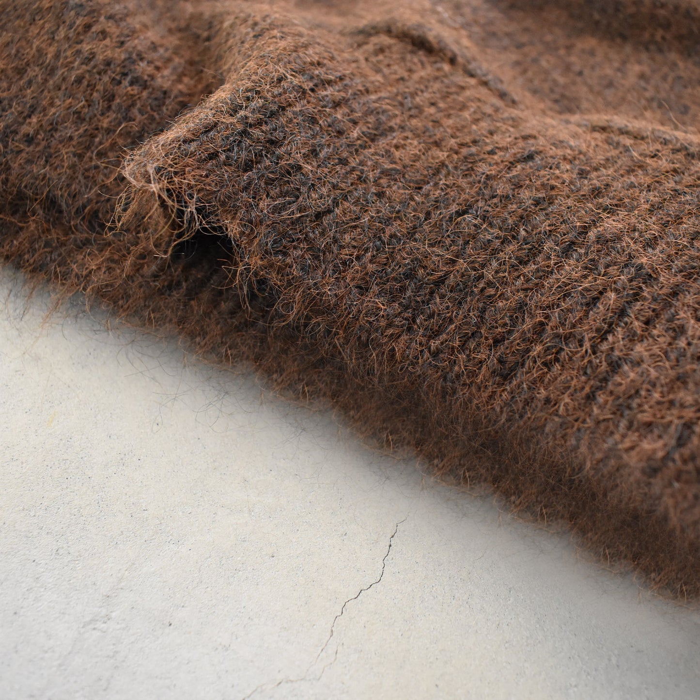 【gleam】ニットルーズフーディ