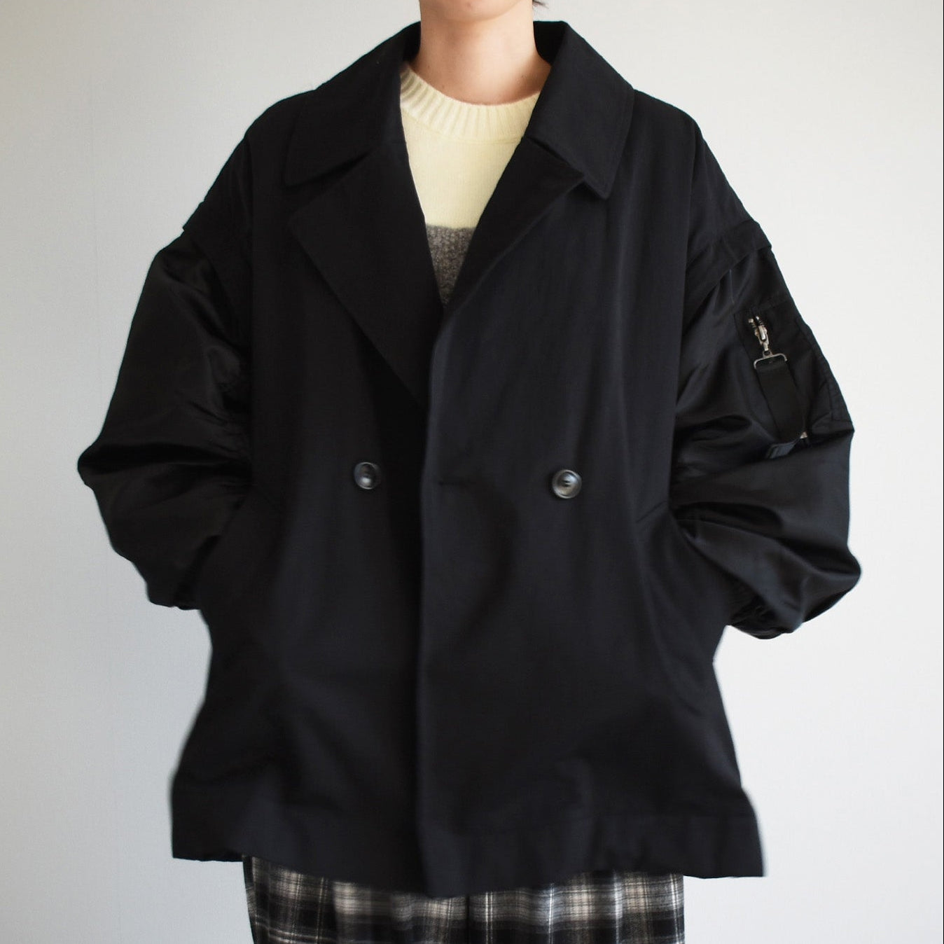 【urban hymns】MA-1スリーブビッグカラーコート