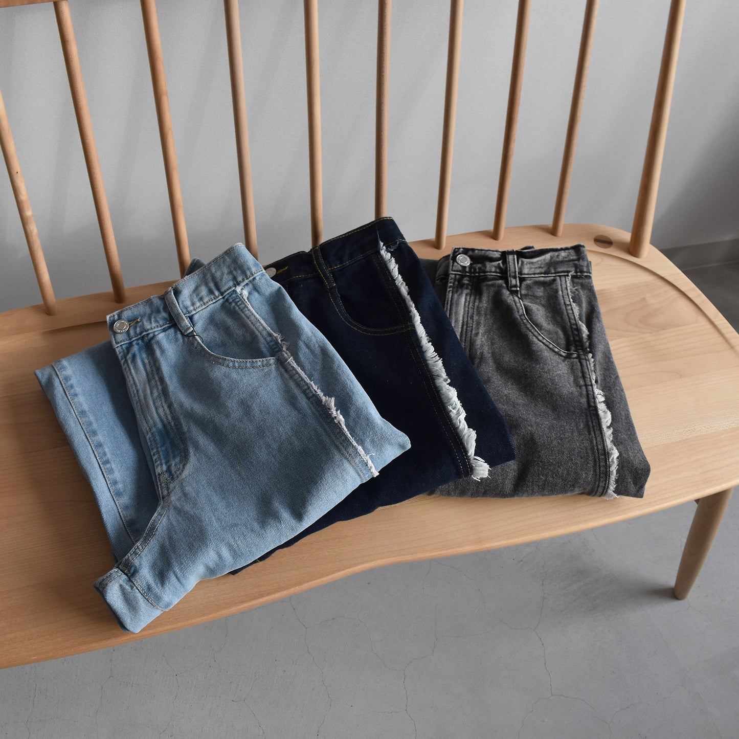 【Fun Fashion Future】サイドフリンジワイドパンツ