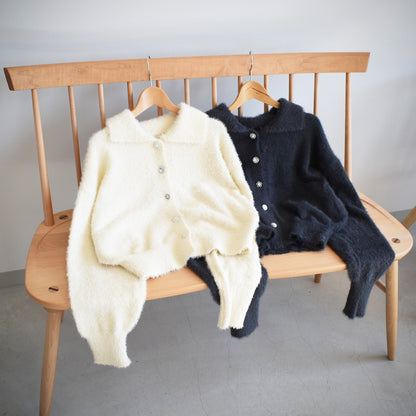 【gleam】多釦衿付きカーディガン