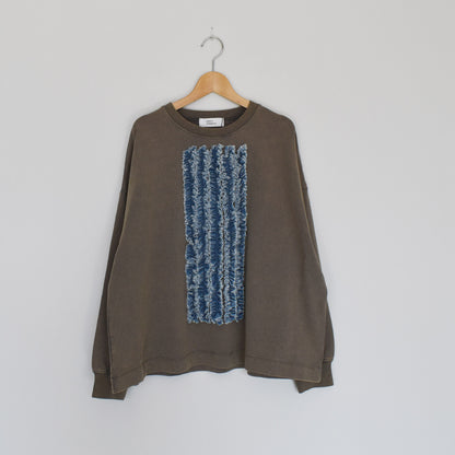 【KAKELA＆TRANQUIL】デニムフリル加工クルー