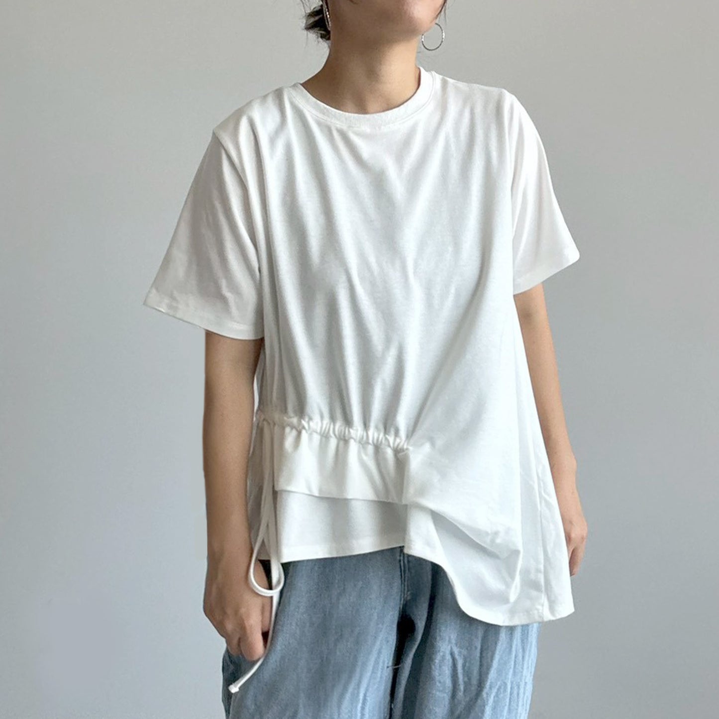 【organic】アシメタックフリルデザインT