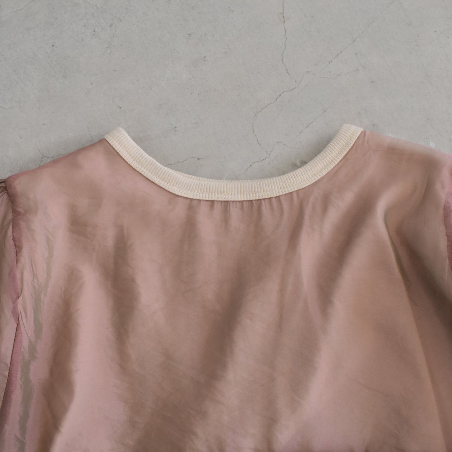 【gleam】フルボリュームオーガンジー重ねプルオーバー