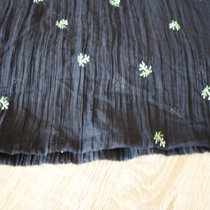 【gleam】シアー小花刺繍キャミワンピース