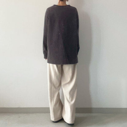 【KAKELA＆TRANQUIL】プリントロングクルー