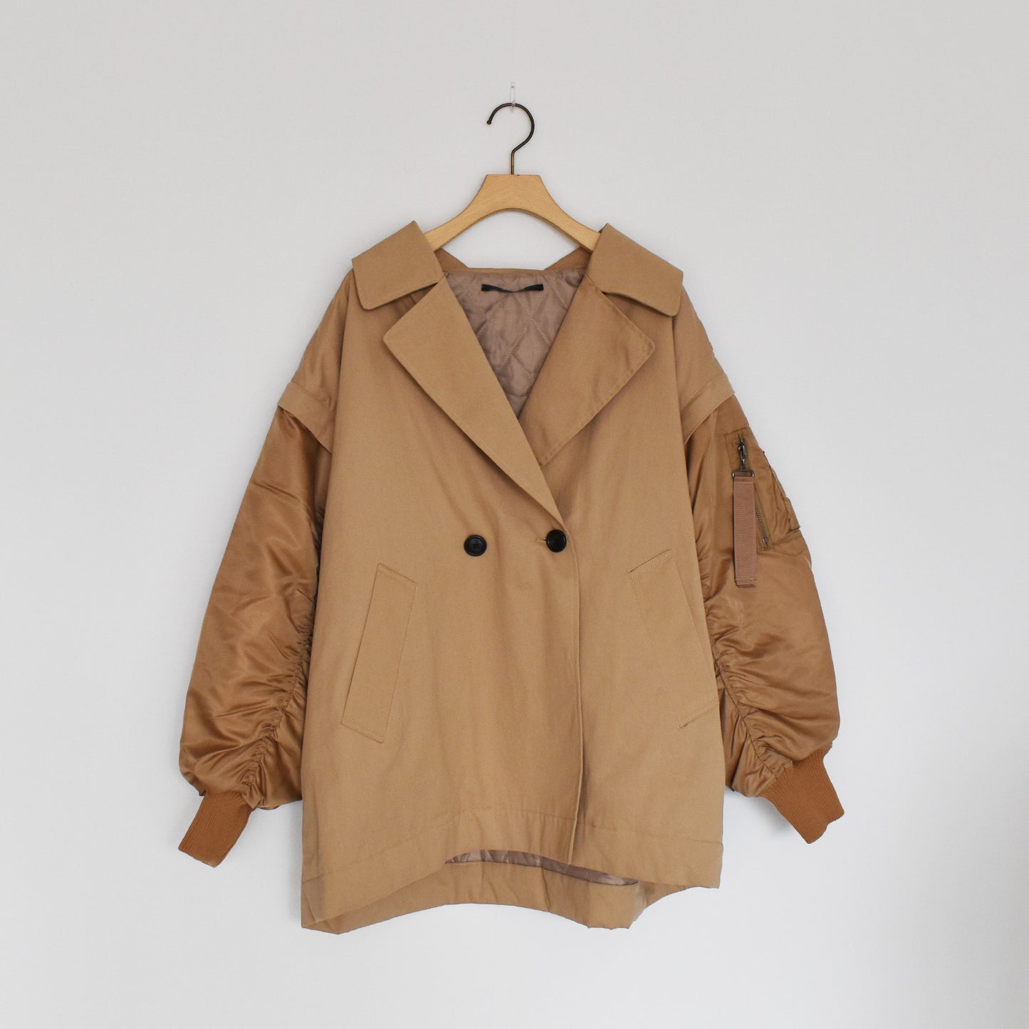 【urban hymns】MA-1スリーブビッグカラーコート