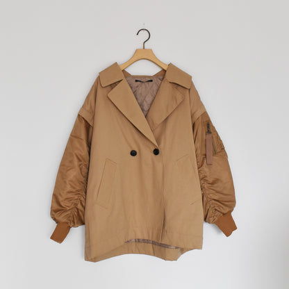 【urban hymns】MA-1スリーブビッグカラーコート