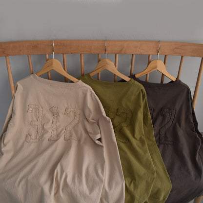 【KAKELA＆TRANQUIL】刺繍ロゴロングBACK刺繍