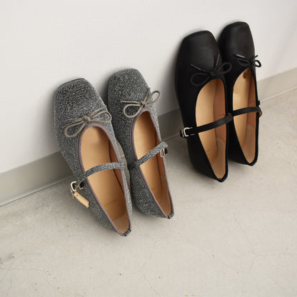 【minia】ストラップ付バレエシューズ