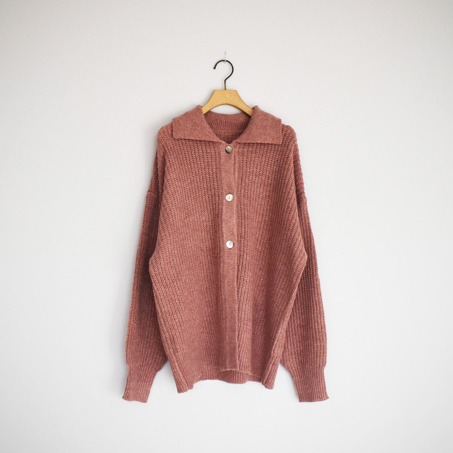 【gleam】衿付きルーズカーデ