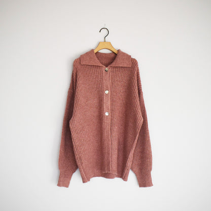 【gleam】衿付きルーズカーデ
