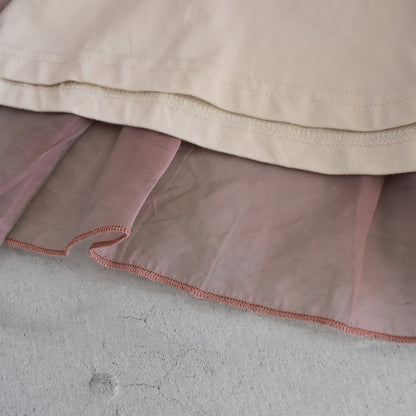 【gleam】フルボリュームオーガンジー重ねプルオーバー