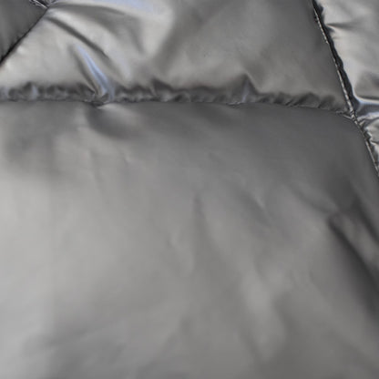 メタリック中綿ショートベスト