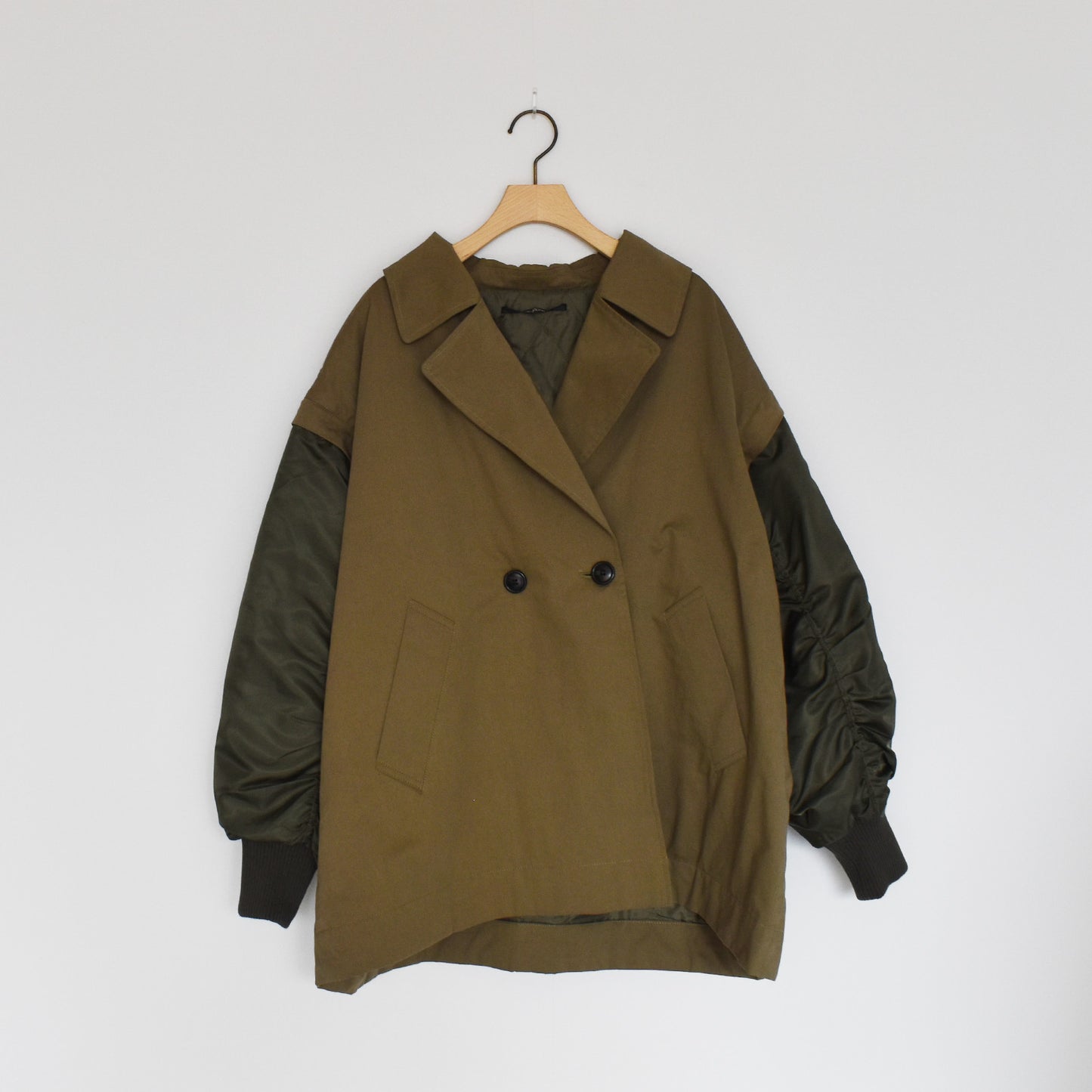 【urban hymns】MA-1スリーブビッグカラーコート