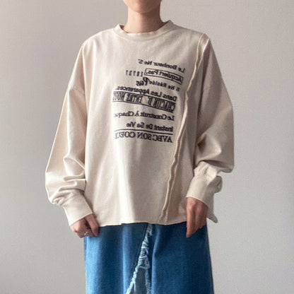 【KAKELA＆TRANQUIL】ワイド刺繍切替ロゴ