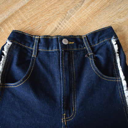 【Fun Fashion Future】サイドフリンジワイドパンツ