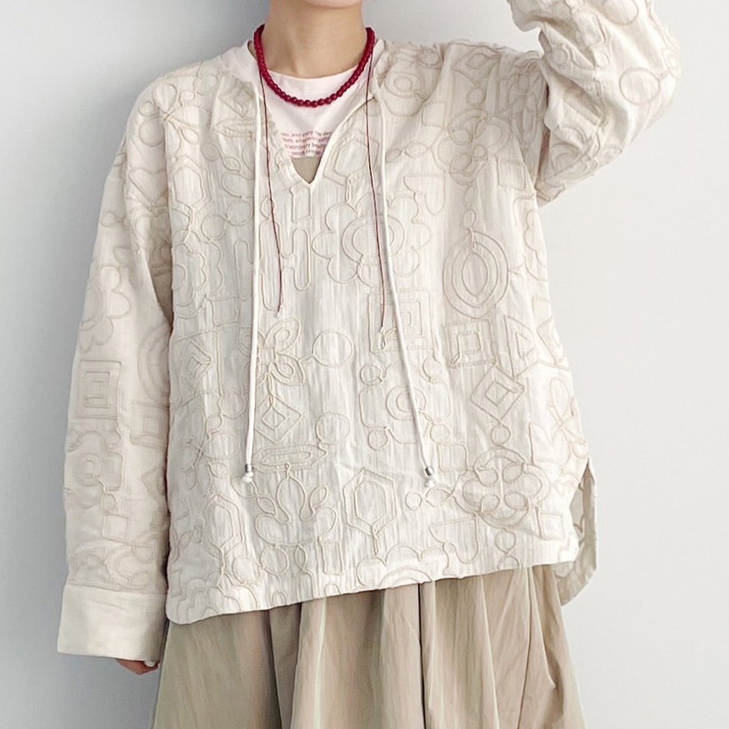 【Zampa Style】スキッパープルオーバー