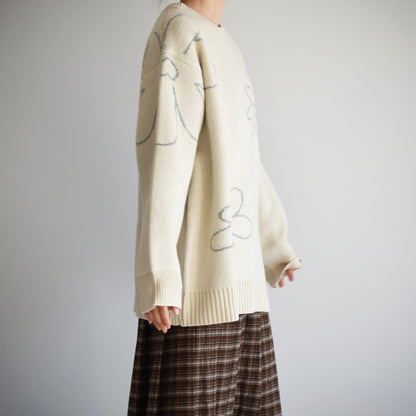 【gleam】フラワージャガードBIGプルオーバー