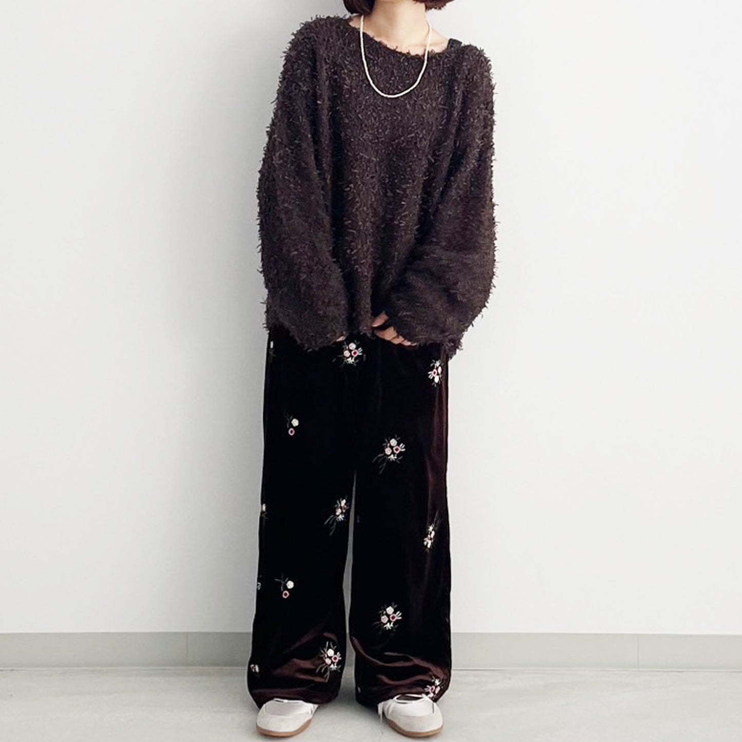 【gleam】テープヤーンローゲージプルオーバー